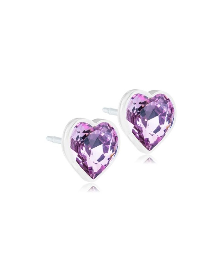 Barn Blomdahl | Heart Mp Light Amethyst