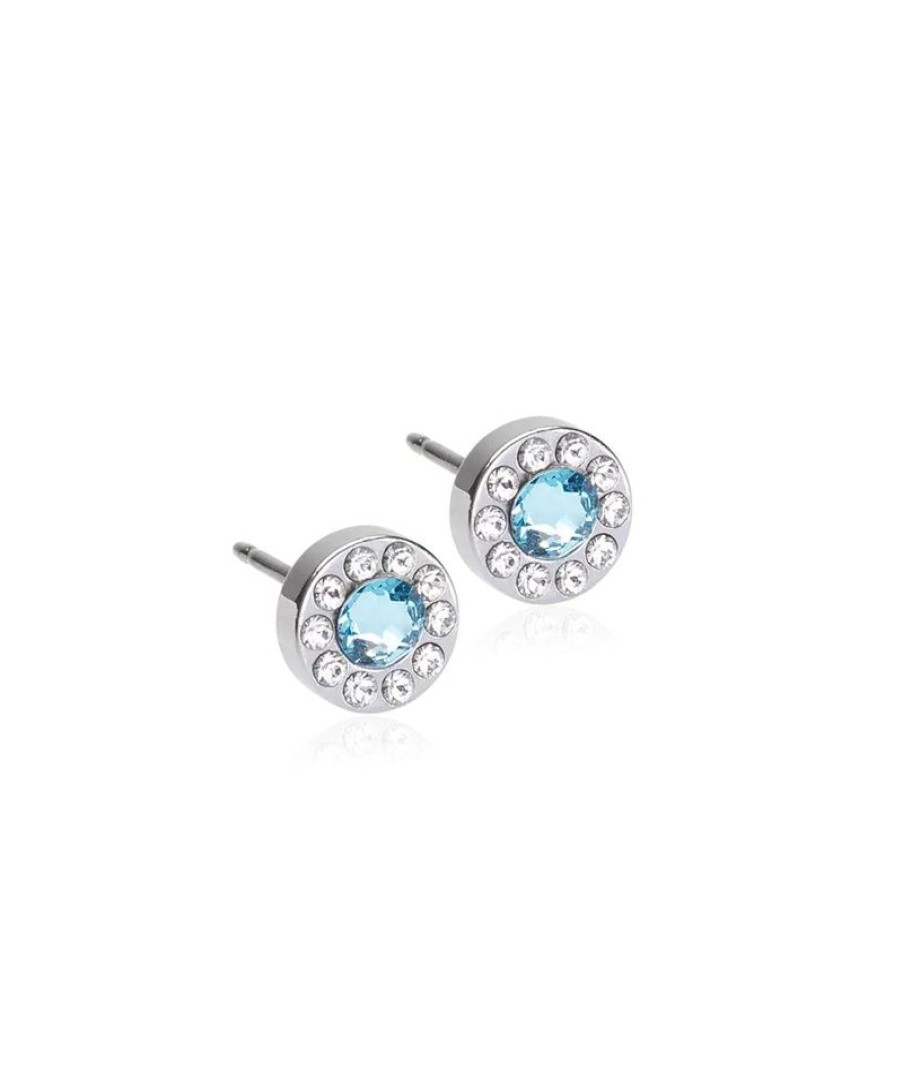 Barn Blomdahl | Brilliance Halo St Crystal/Aquamarine